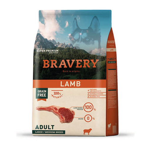 Bravery Lamb Adult Medium/Large 4 Kg.