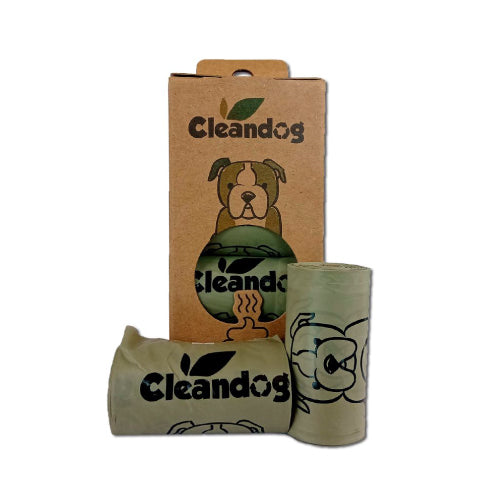 Cleandog 100% Biodegradable Bags 8 Rollos/120 bolsas