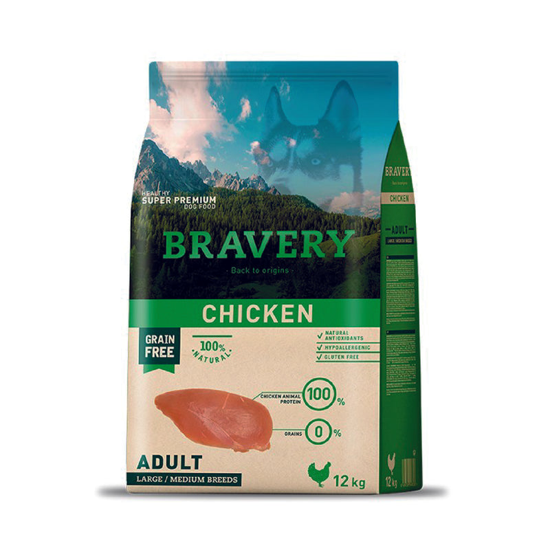 Bravery Chicken Adult Large/Medium 4 Kg