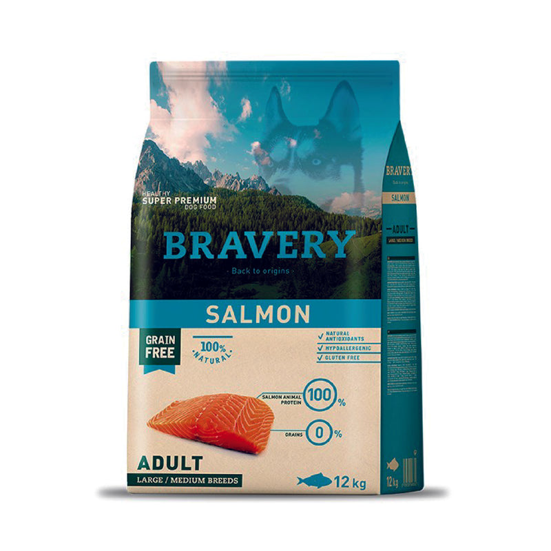 Bravery Salmón Adult Large/Medium 12 Kg