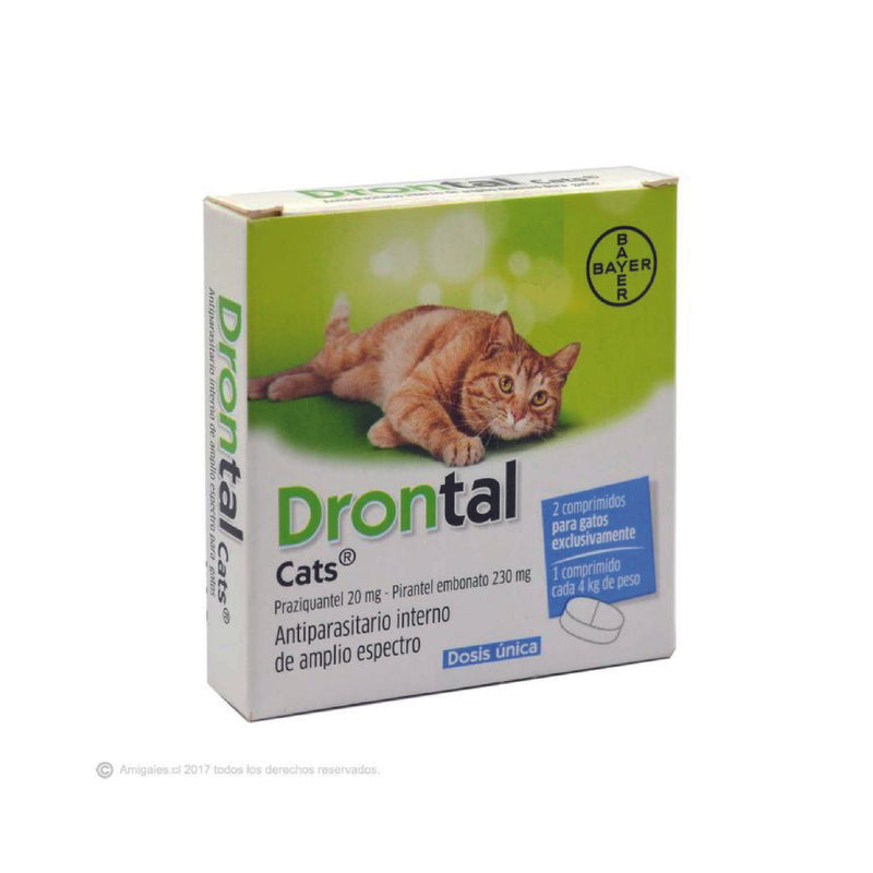 Drontal  Gato  4 kg 2 Comprimidos