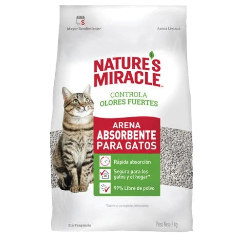 Nature´s Miracle Arena Absorbente 2 Kg.