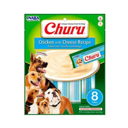 Churu Dog Chicken Cheese 8 Tubos, 20 Gr.