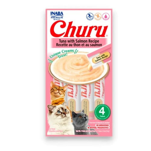 Churu Cat Tuna Salmón 4 Tubos, 14 Gr.