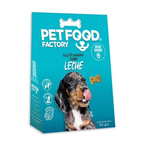Pet Food Factory Galleta Horneada Leche Cachorro 80 Gr.