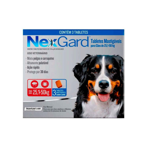 NexGard Perro 3 comprimidos 25-50 Kg.