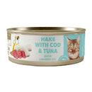 Amity Lata Gato Esterilizado Merluza con Bacalao y Atún 80 Gr.