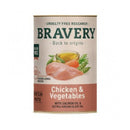Bravery Lata Perro Sabor Pollo y Vegetales 290 Gr.