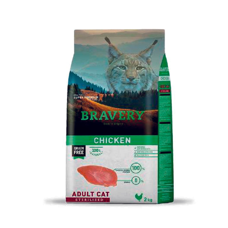 Bravery Chicken Gato Adulto Esterilizado 7 Kg