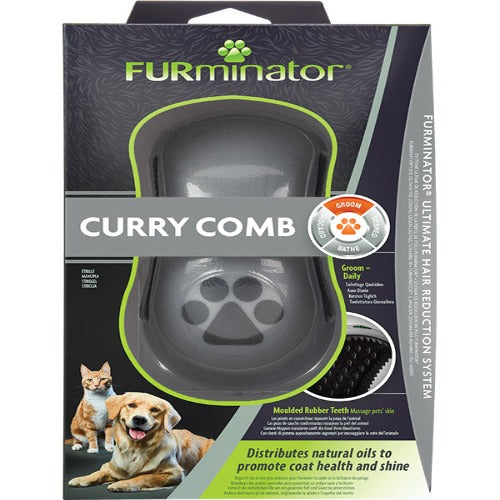 Furminator Curry Comb Peineta Pelaje Corto o Mediano para Perro y Gato