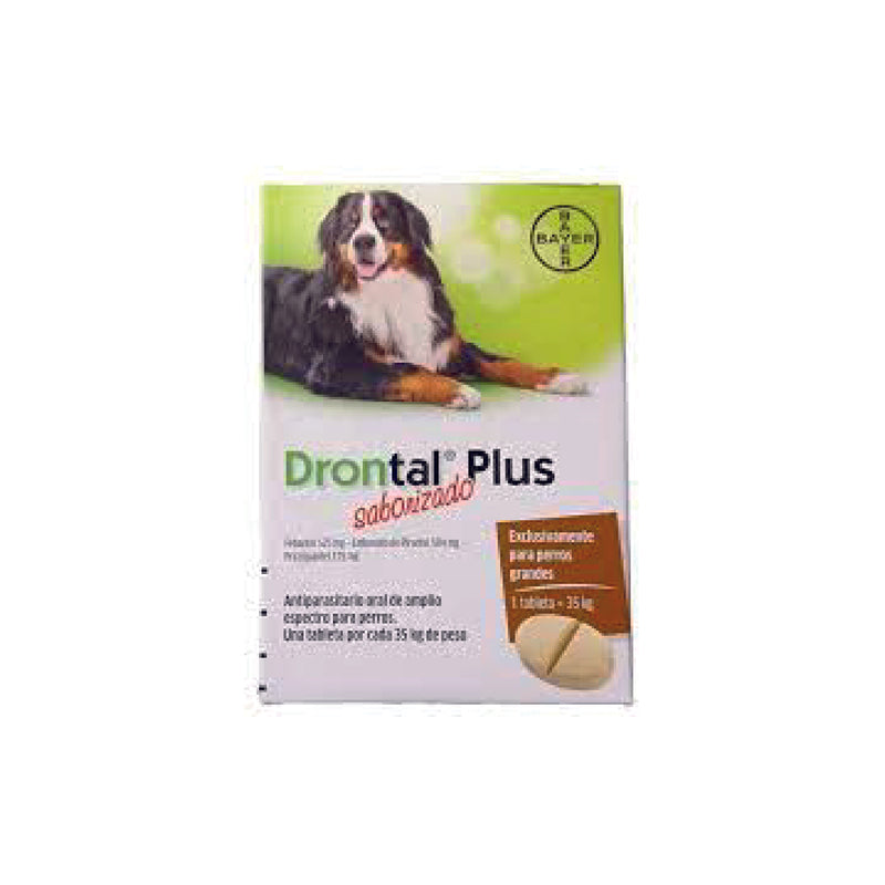 Drontal Plus Saborizado 35 kg 1 comprimido