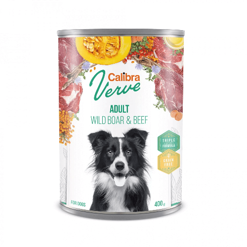 Calibra Lata Perro Adulto Wild Boar & Beef 400 Gr.